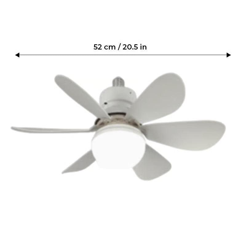 BreezeLux | 2-in-1 Socket Ceiling Fan with Light