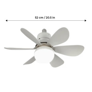 BreezeLux | 2-in-1 Socket Ceiling Fan with Light