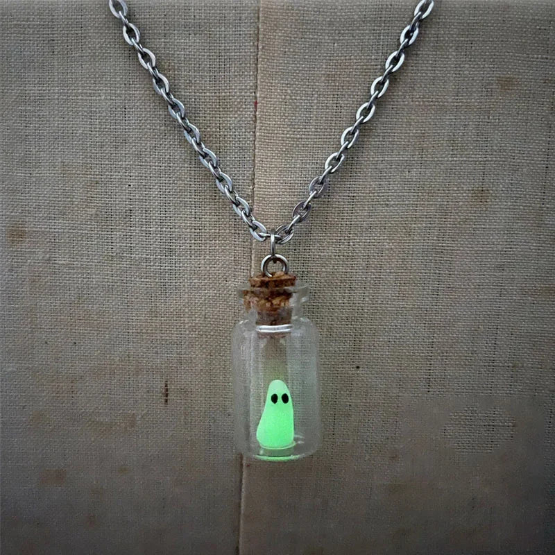 SpectraCharm - Radiant Ghost Charm Necklace