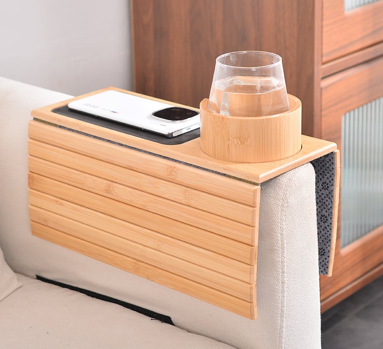 BambooSip – Elegant Couch Cup Holder