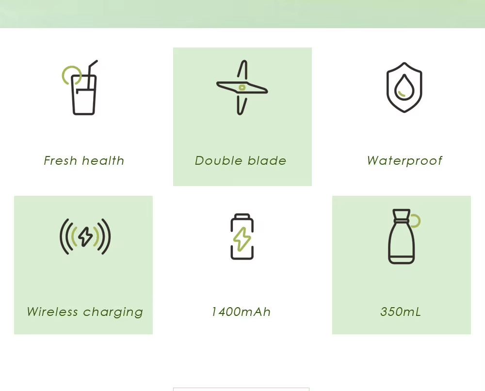 BlendCharge – Wireless Charging Portable Blender Cup