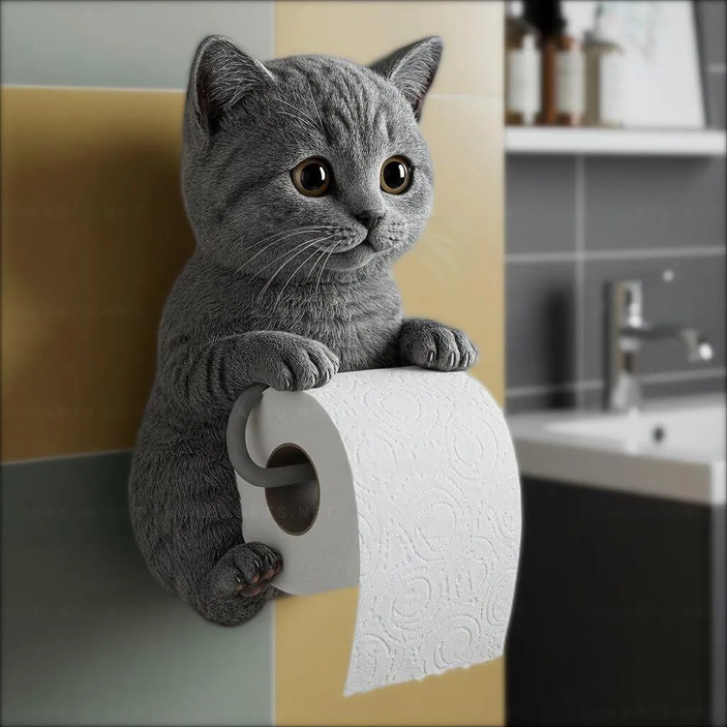 KittyHug - Fun 3D Cat Paper Holder