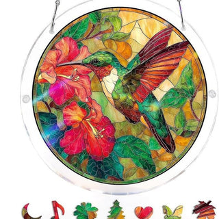 EmeraldFlame –  Acrylic 80 Pcs Suncatcher Puzzle