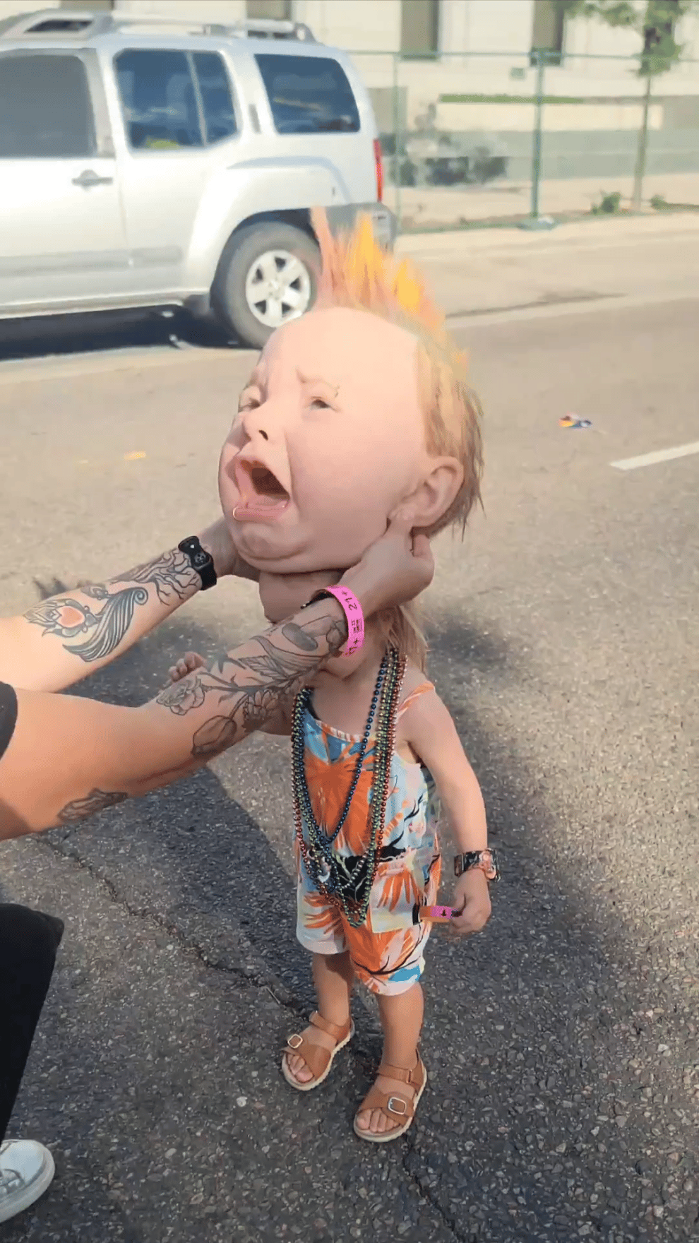 TroubleTot – Crying Punk Costume Mask