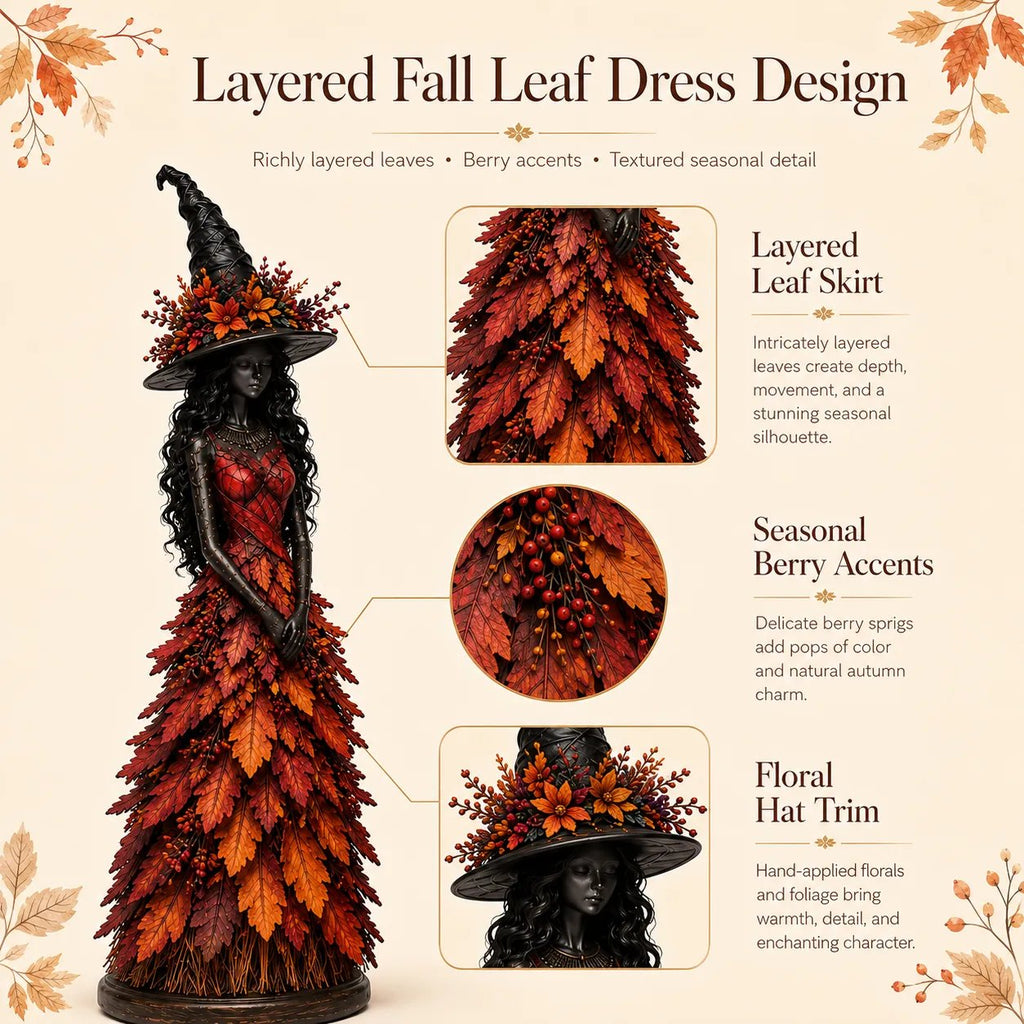 AutumnCharm – Enchanted Witch Figurine