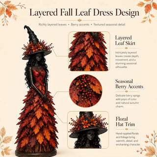 AutumnCharm – Enchanted Witch Figurine
