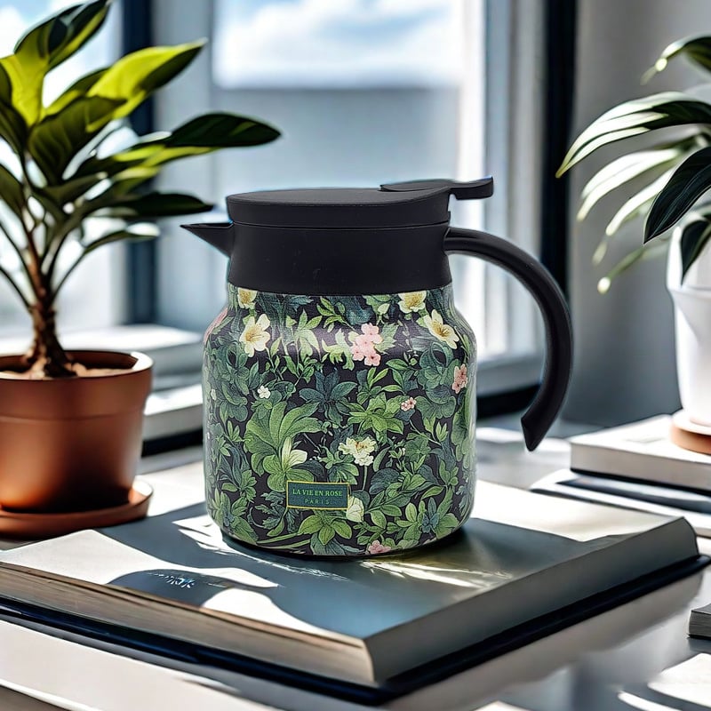 TeaBlossom – Vintage Floral Pattern Thermos with Infuser