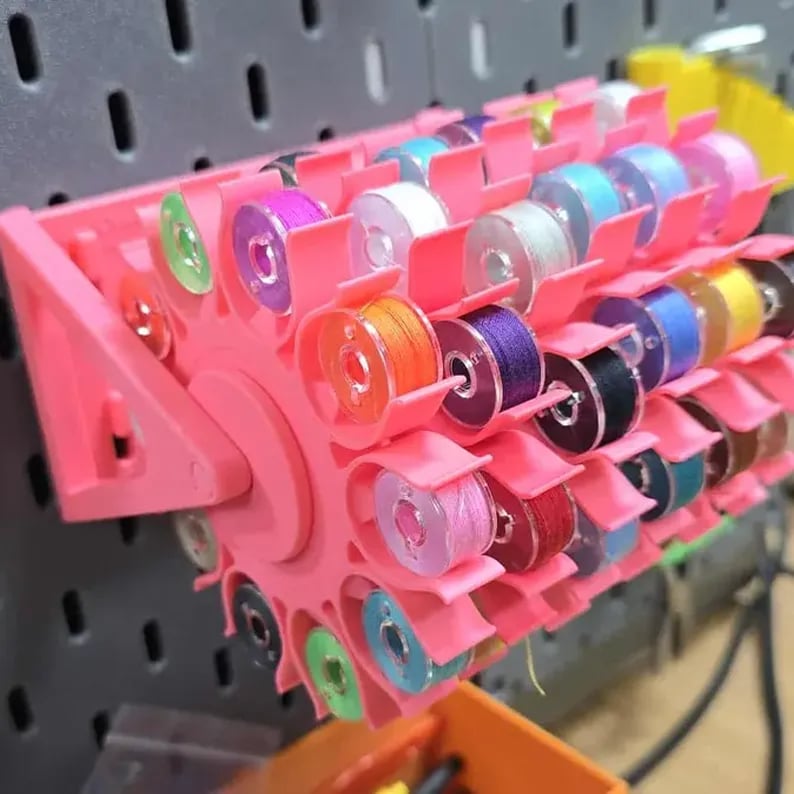ThreadEase – Rotating Bobbin Thread Organizer