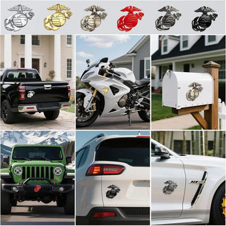 EagleGlobeAnchor - Patriotic Marine Corps Car Emblem