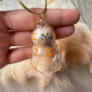 MemoryPaw – Pet Hair Memorial Capsule Keychain