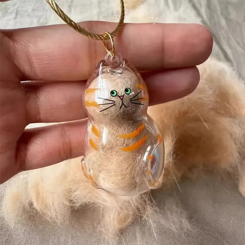 MemoryPaw – Pet Hair Memorial Capsule Keychain