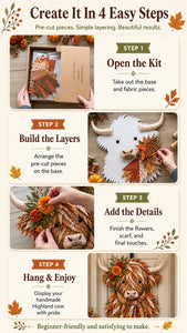 BloomCow – Birth Flower Highland Cow DIY Art Kit