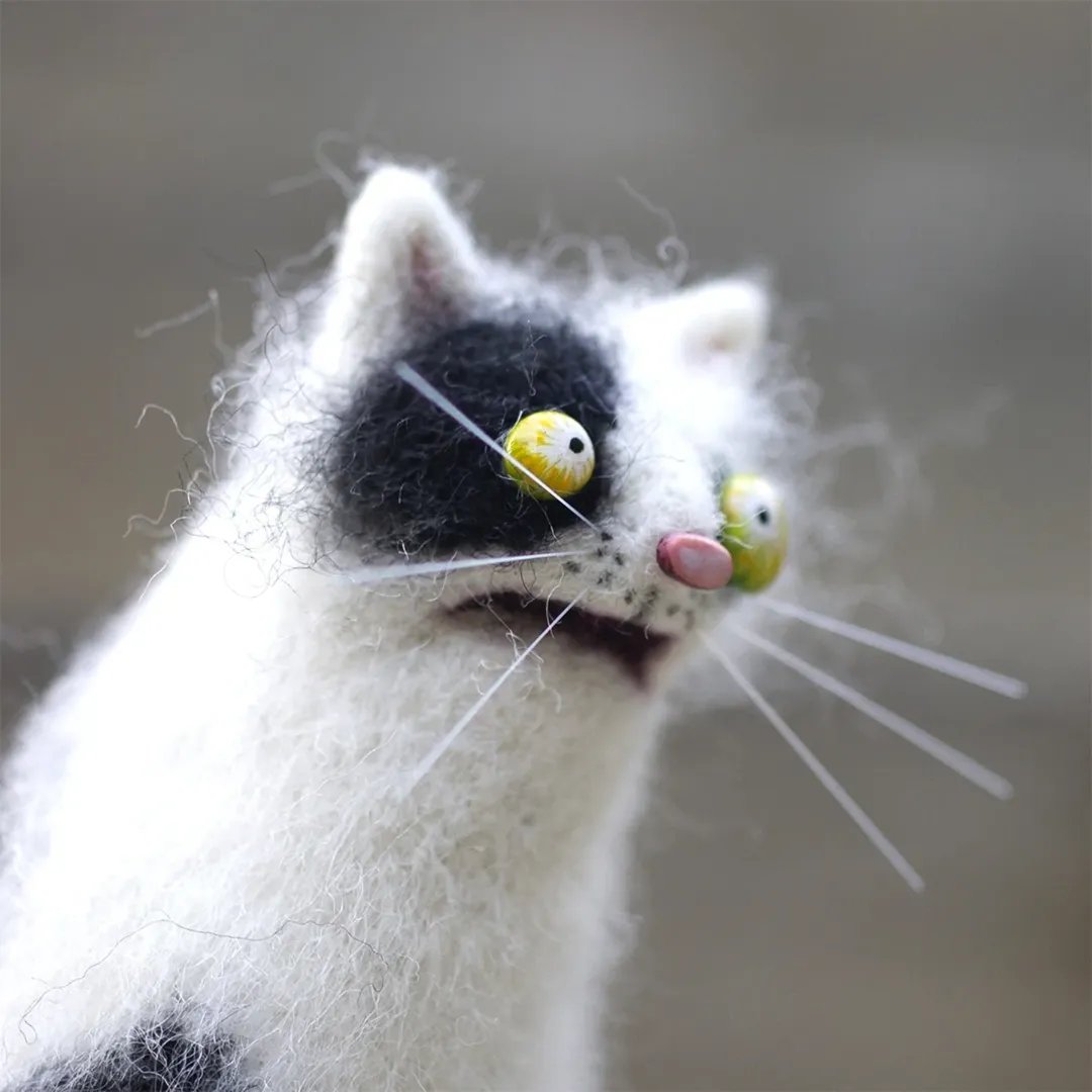 🎁Wool Felt Familiars – Quirky Handmade Companions🐱