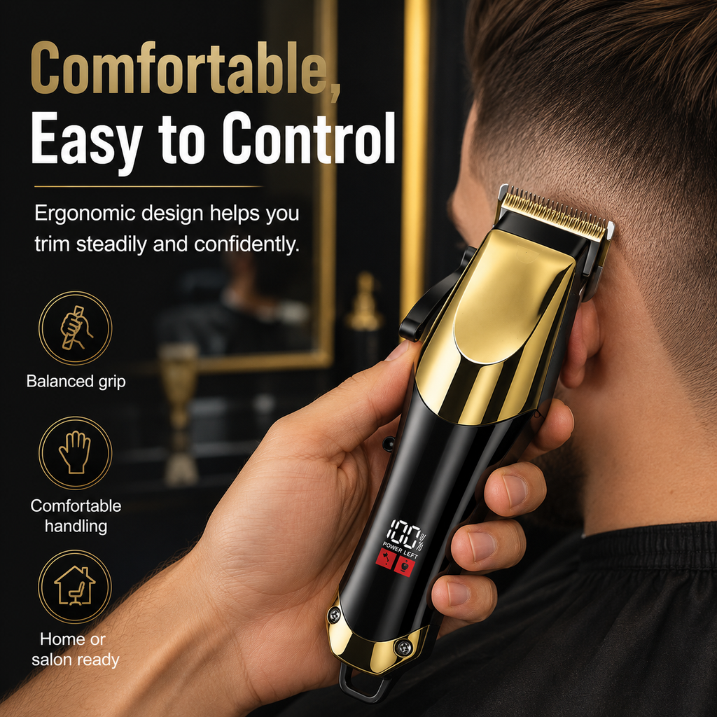 BarberEdge – Cordless Precision Hair & Beard Trimmer Set