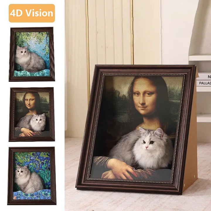 PurrLouvre – Mona Lisa Inspired Cat Bed