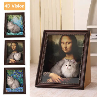 PurrLouvre – Mona Lisa Inspired Cat Bed