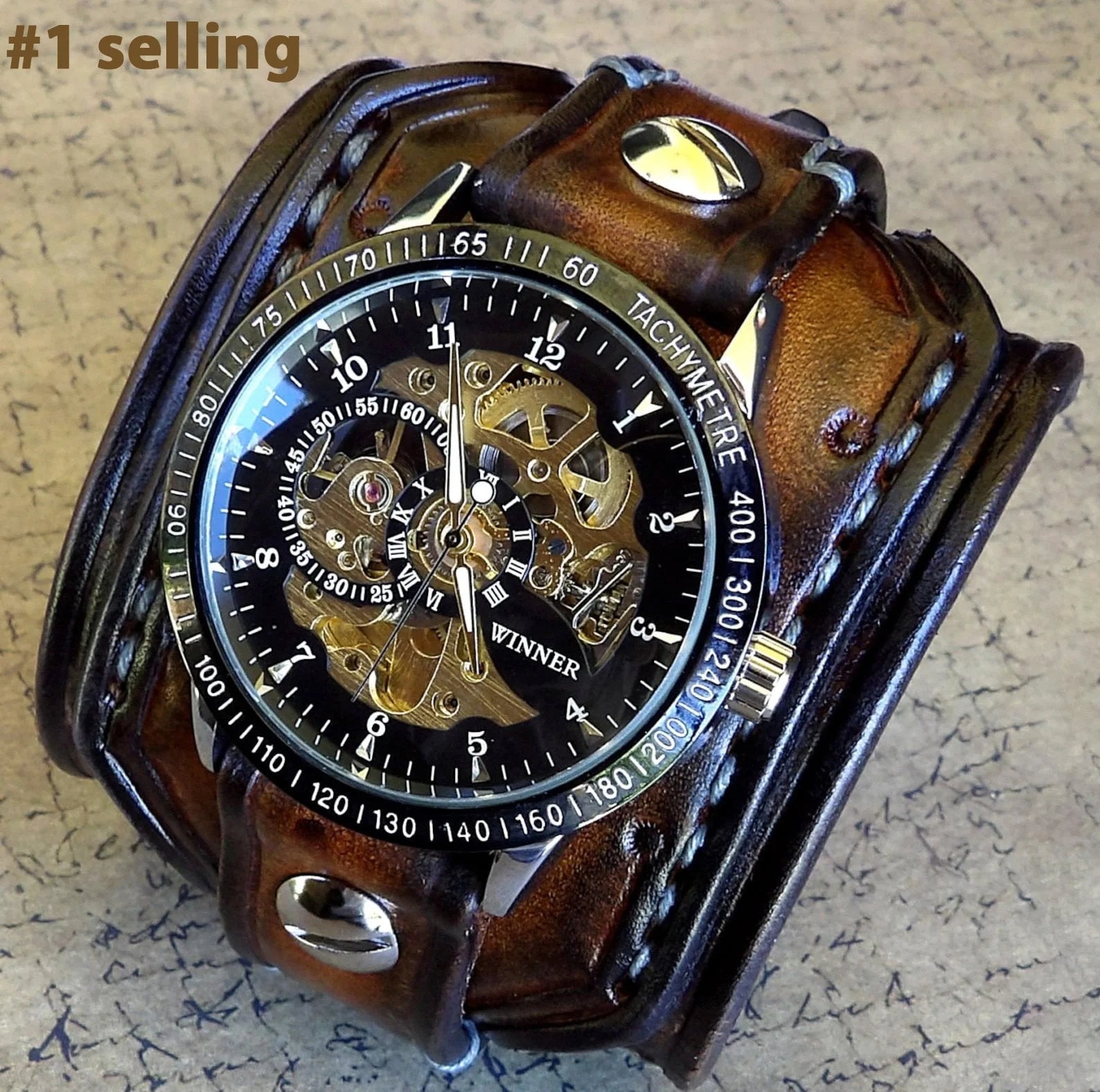 GearLord – Men’s Steampunk Wrist Watch