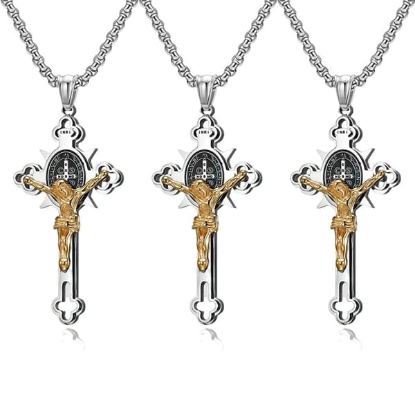 BenedictShield – St. Benedict Protection Cross Necklace