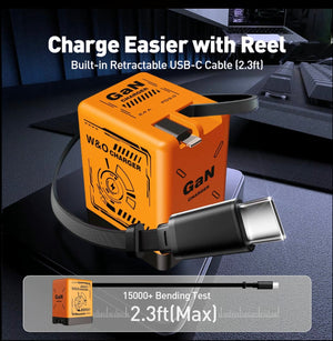 VoltMate 35W - Dual Retractable GaN Charger