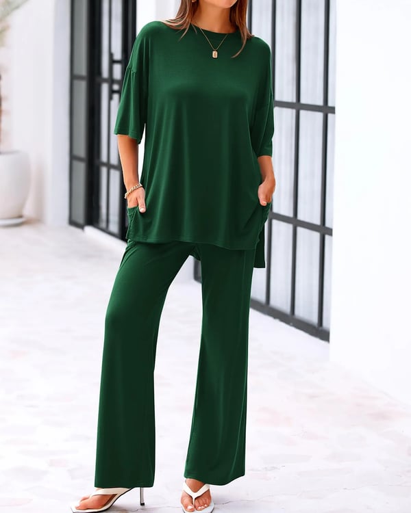 FlowFit – Relaxed 2 Piece Outfit with Pockets