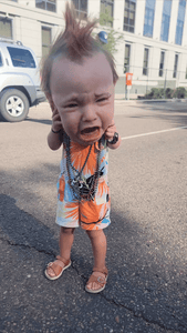 TroubleTot – Crying Punk Costume Mask