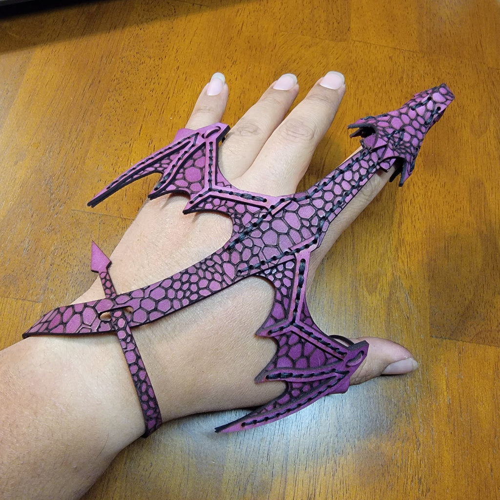 DrakeClaw – Leather Dragon Hand Cuff