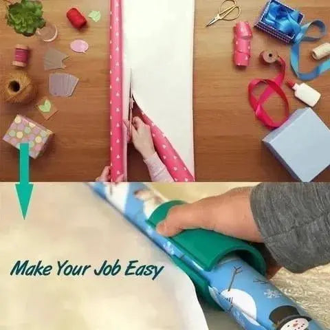 DIY Gift Wrap Paper Roll Cutter marnetic