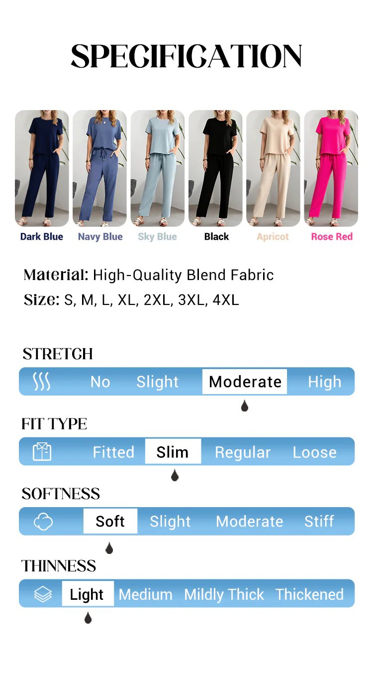 SunnyDrape - Comfortable Two-Piece Look