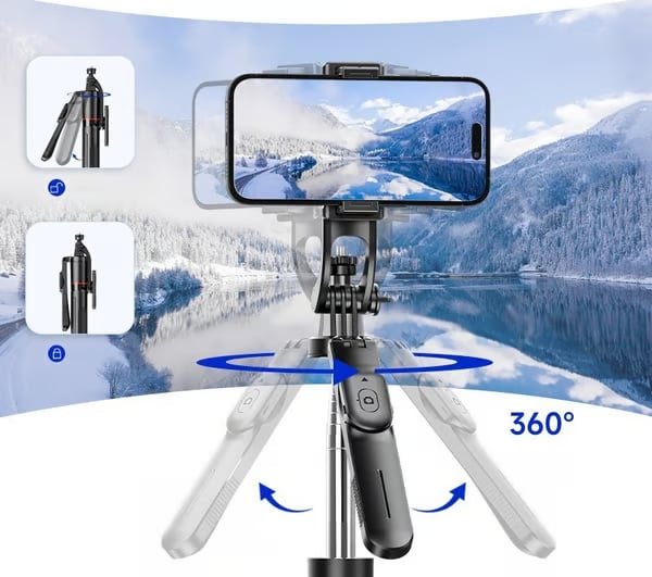 VivaShot - 2-in-1 Tripod & Selfie Stick - Your Travel Photography Companion