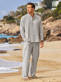 VivaStyle – Comfortable Casual Two-Piece Suit for Men