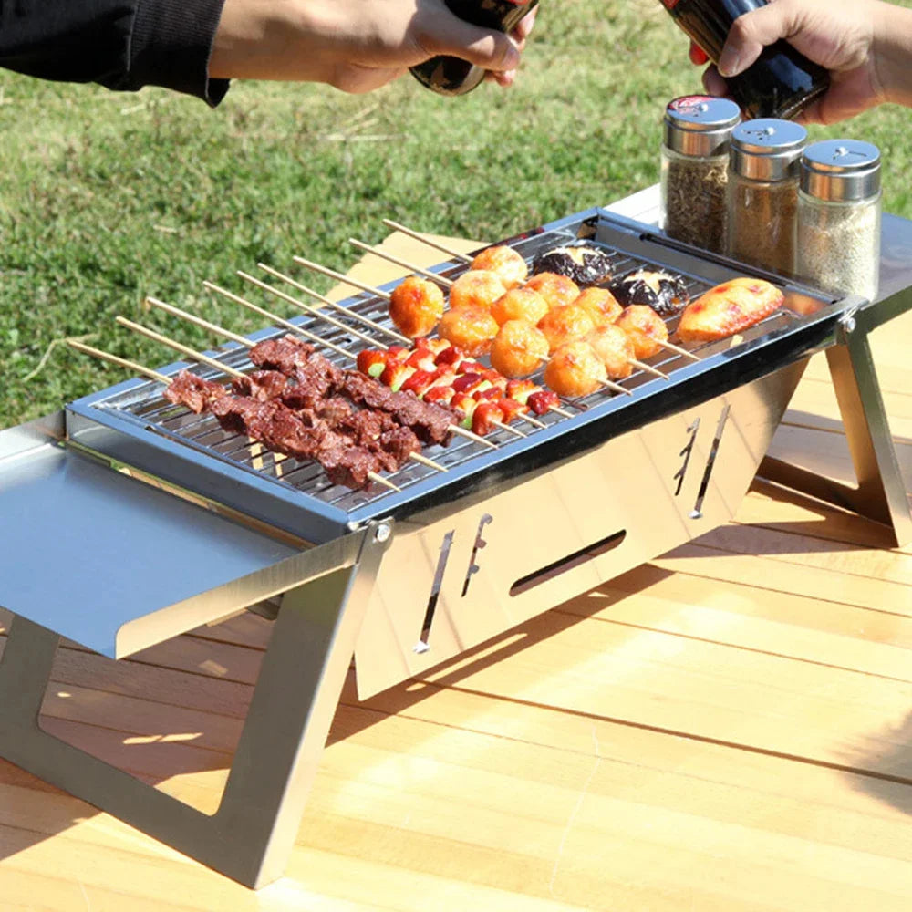 CampGrill – 3 Height Adjustable BBQ Grill with Carry Bag