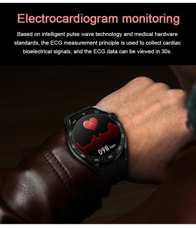 🔥🔥🔥HW Painless Blood Glucose ALL DAY Monitoring Smart Bluetooth Watch