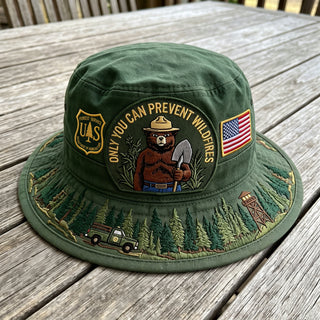 🇺🇸 Last Day Promo: 49% OFF - 🐻USFS Only You Can Prevent Wildfires Boonie Hat🌲