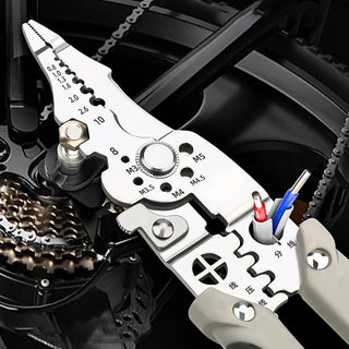 Wire Stripping Crimping Cable Cutter Pliers marnetic