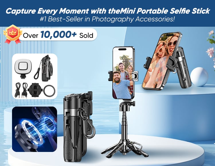 SmartShot - Wireless Magnetic Selfie Stick & Tripod Combo