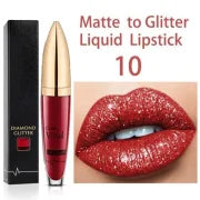 GlamAura – Diamond Matte Shimmer Lipstick