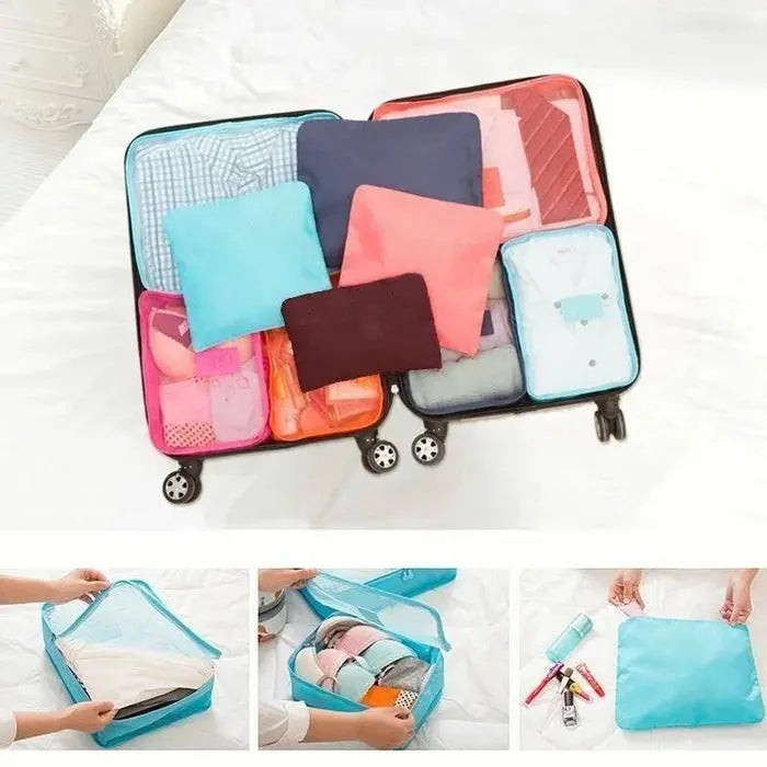 LAST DAY HOT SALE 38% OFF - 6 pieces portable luggage packing cubes marnetic