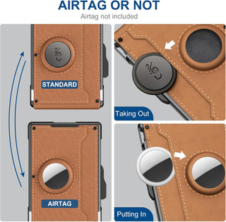VaultOne - Premium RFID AirTag Wallet