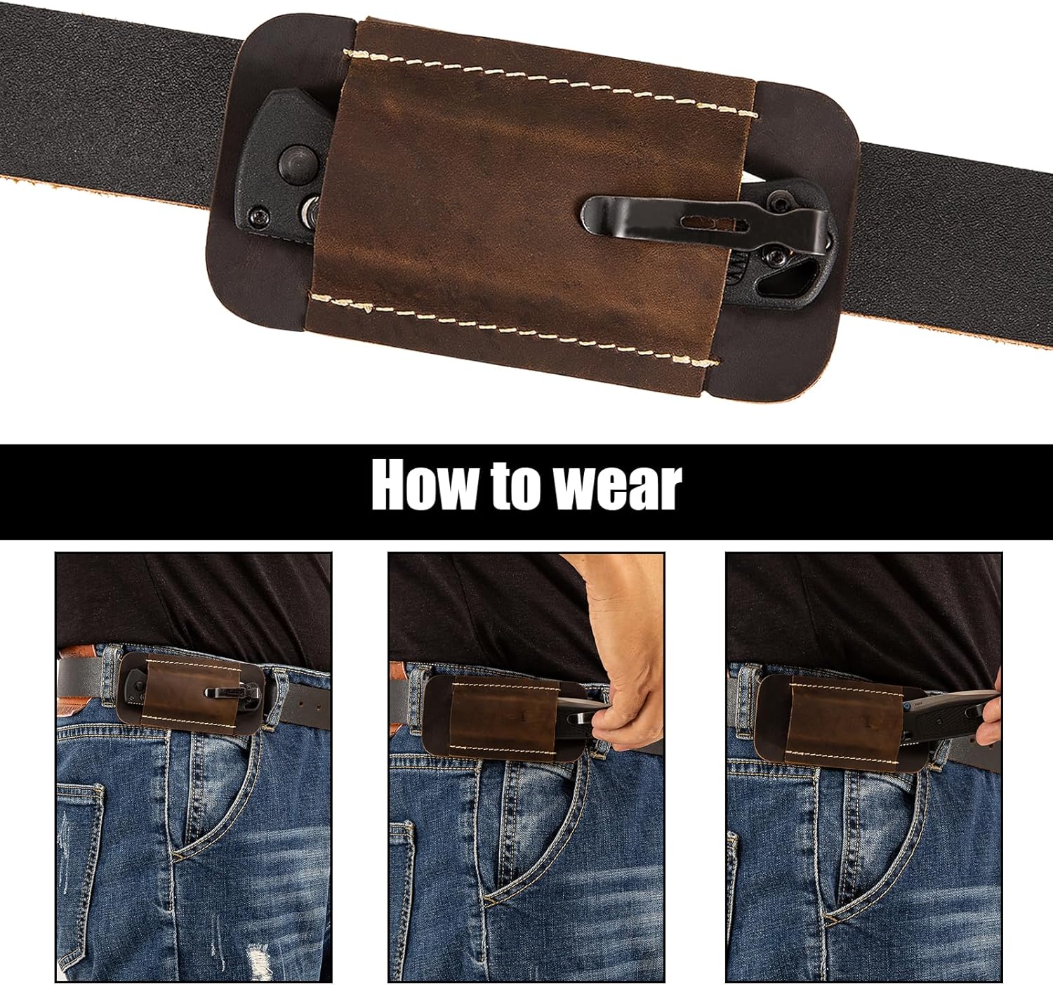 BladeHaven – Retro Leather Belt Scabbard