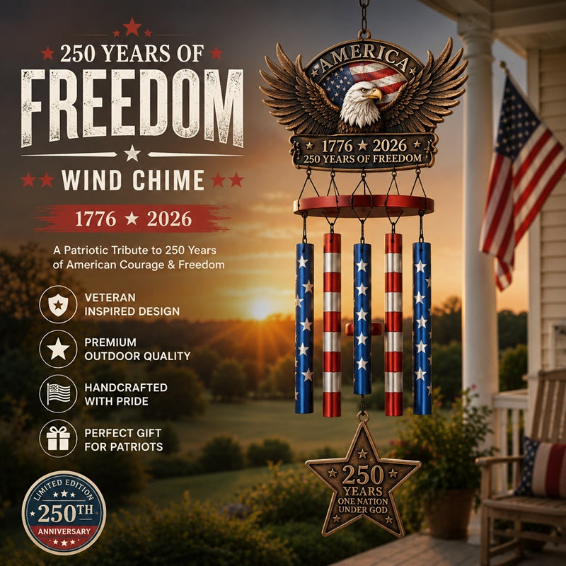 HeritageChime – Premium Patriotic Memorial Wind Chime