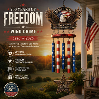 HeritageChime – Premium Patriotic Memorial Wind Chime