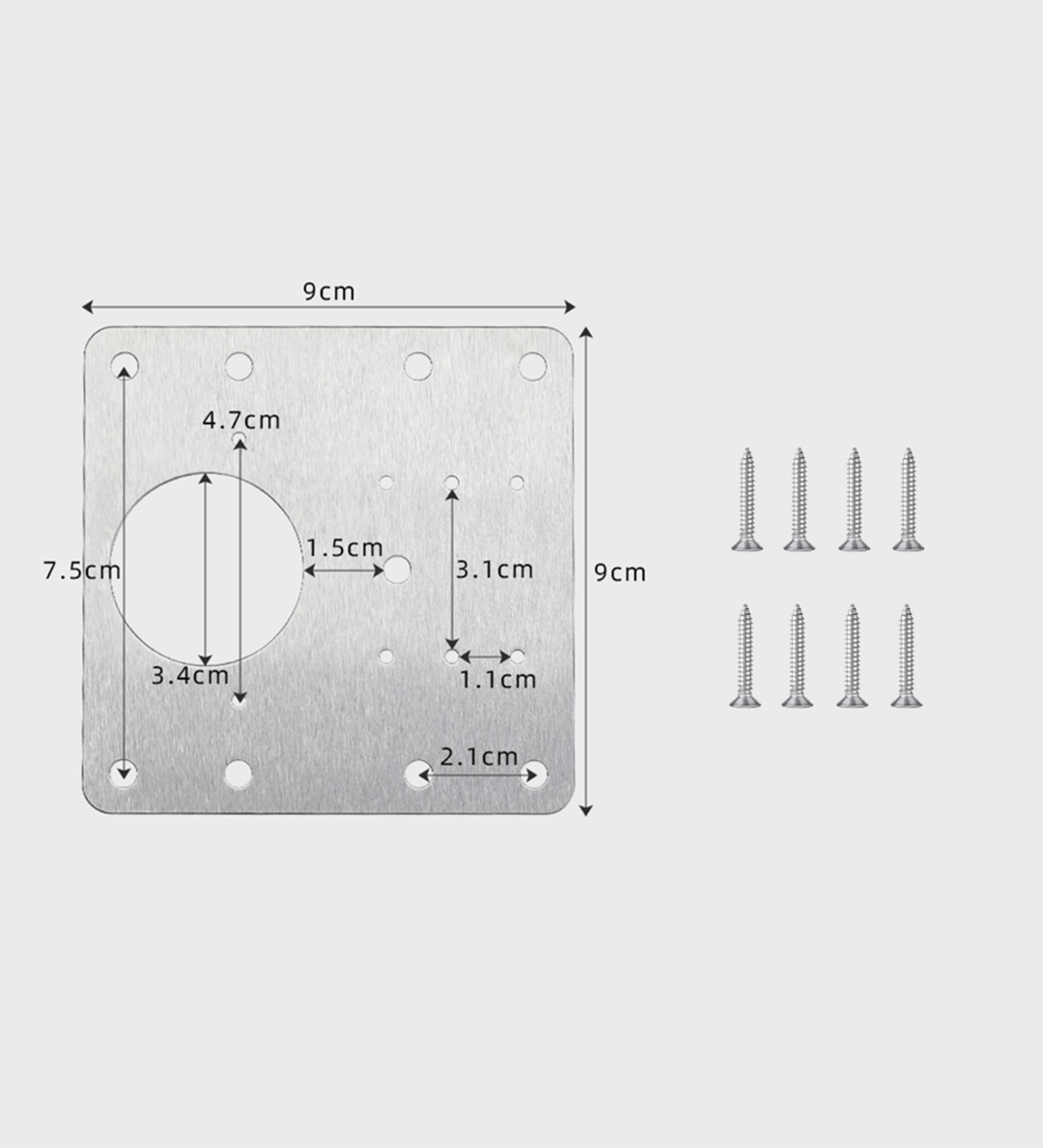 RepairMate - Fixing Plate for Cabinet Door Hinges