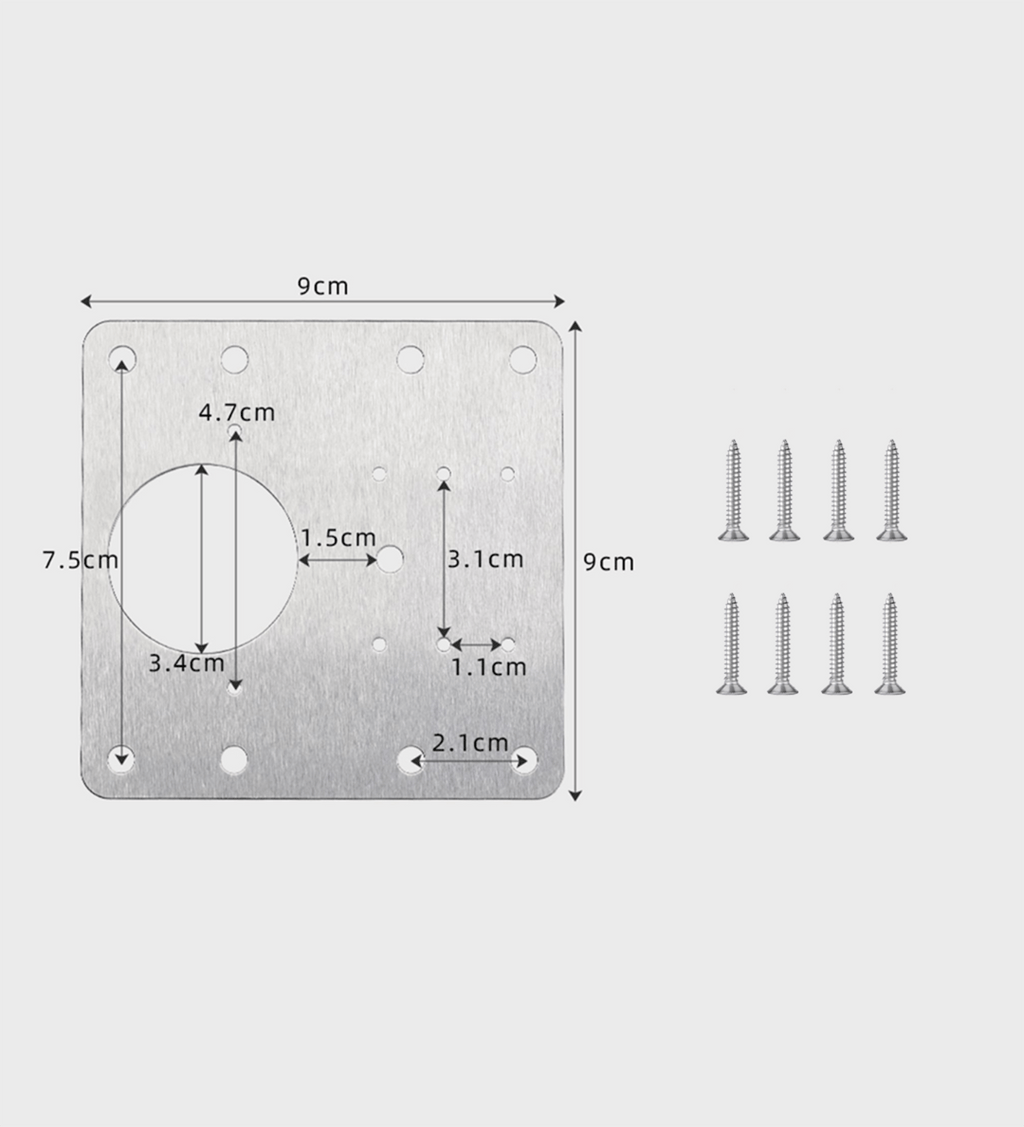 RepairMate - Fixing Plate for Cabinet Door Hinges