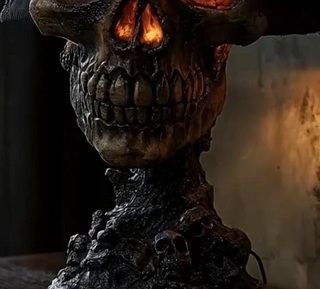 LavaGlow – Skull-Shaped Lava Stone Lamp