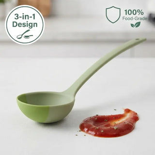 FlexServe – Premium 3-in-1 Silicone Cooking Spoon