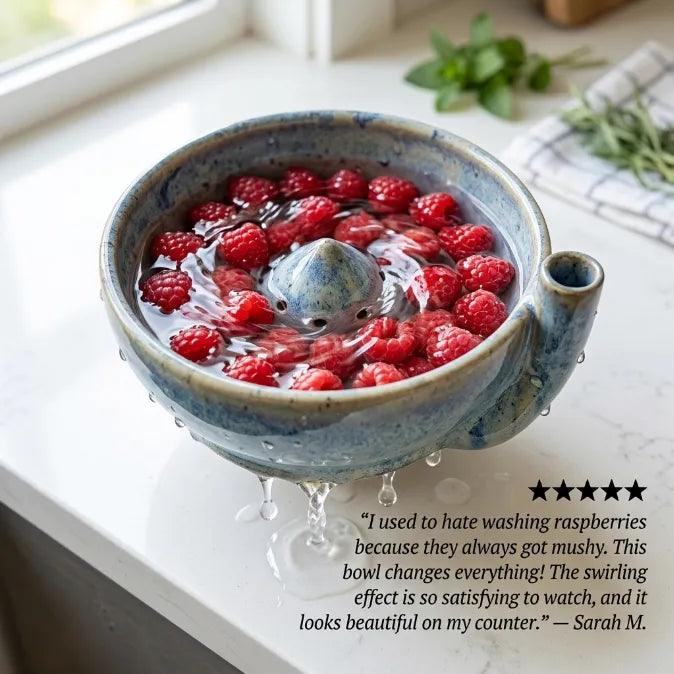 RinseEase – 2-in-1 Fruit Washing & Serving Bowl