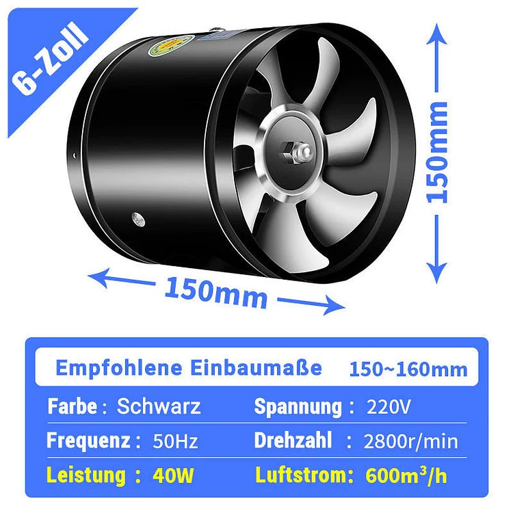 AeroSilent – High-Speed, Strong Suction Exhaust Fan