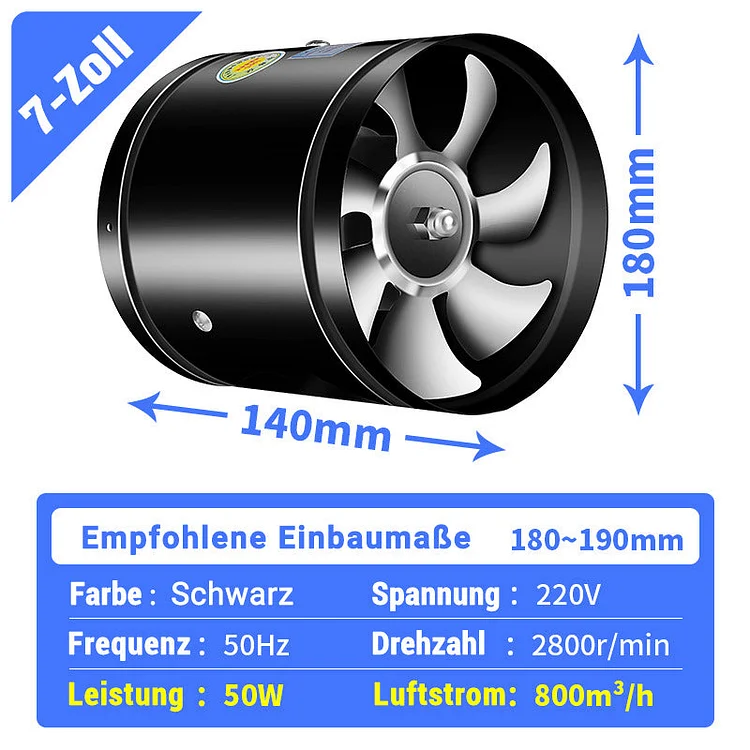 AeroSilent – High-Speed, Strong Suction Exhaust Fan