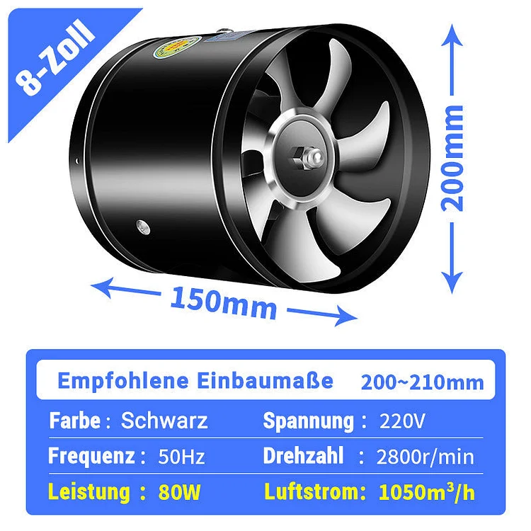 AeroSilent – High-Speed, Strong Suction Exhaust Fan