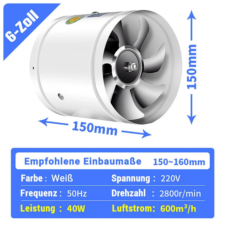 AeroSilent – High-Speed, Strong Suction Exhaust Fan